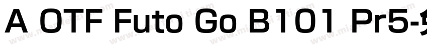 A OTF Futo Go B101 Pr5字体转换